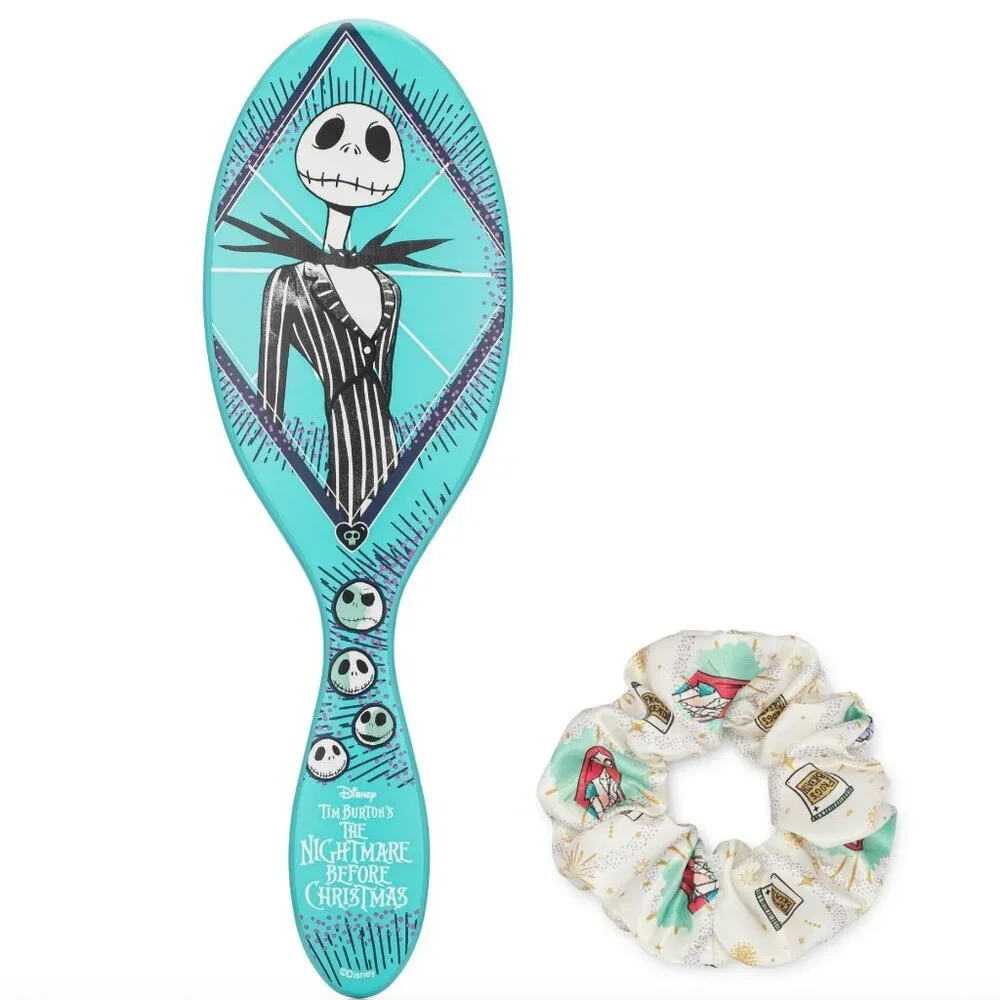 Wet Brush x Disney Jack Skellington Brush w/ Scrunchie NIB